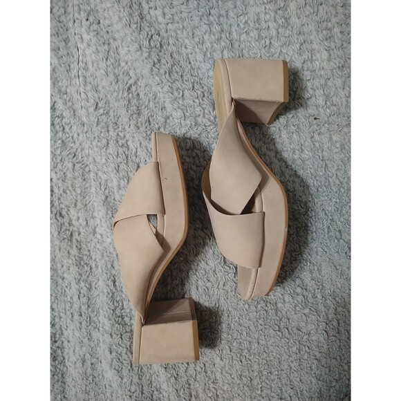Chinese Laundry Open Toe Heeled Sandal Beige 8.5 - Picture 7 of 11